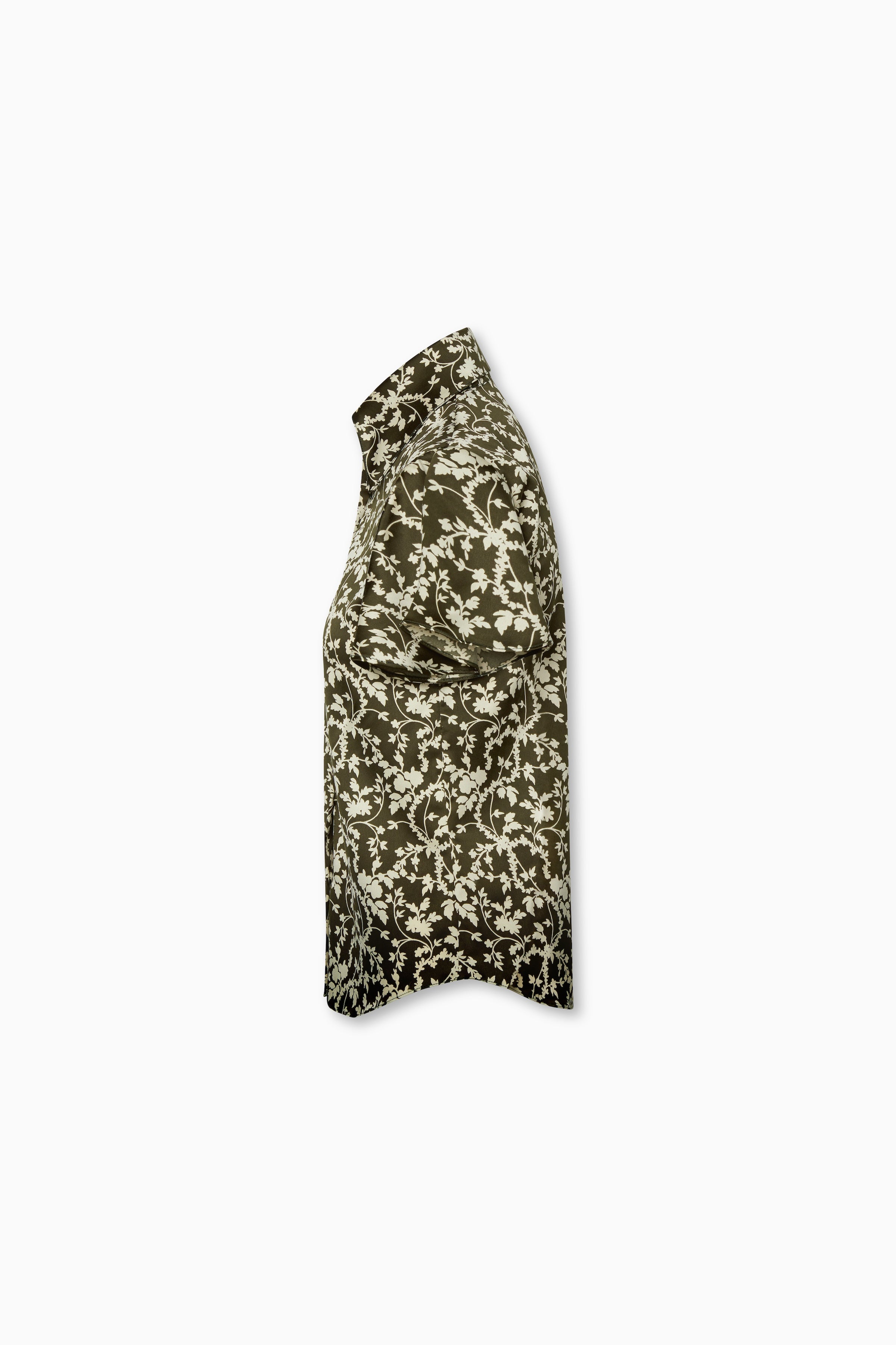 Charlene Blouse in Olive Leaves