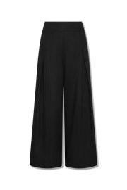 Maria Wide Leg Pants Linen Black