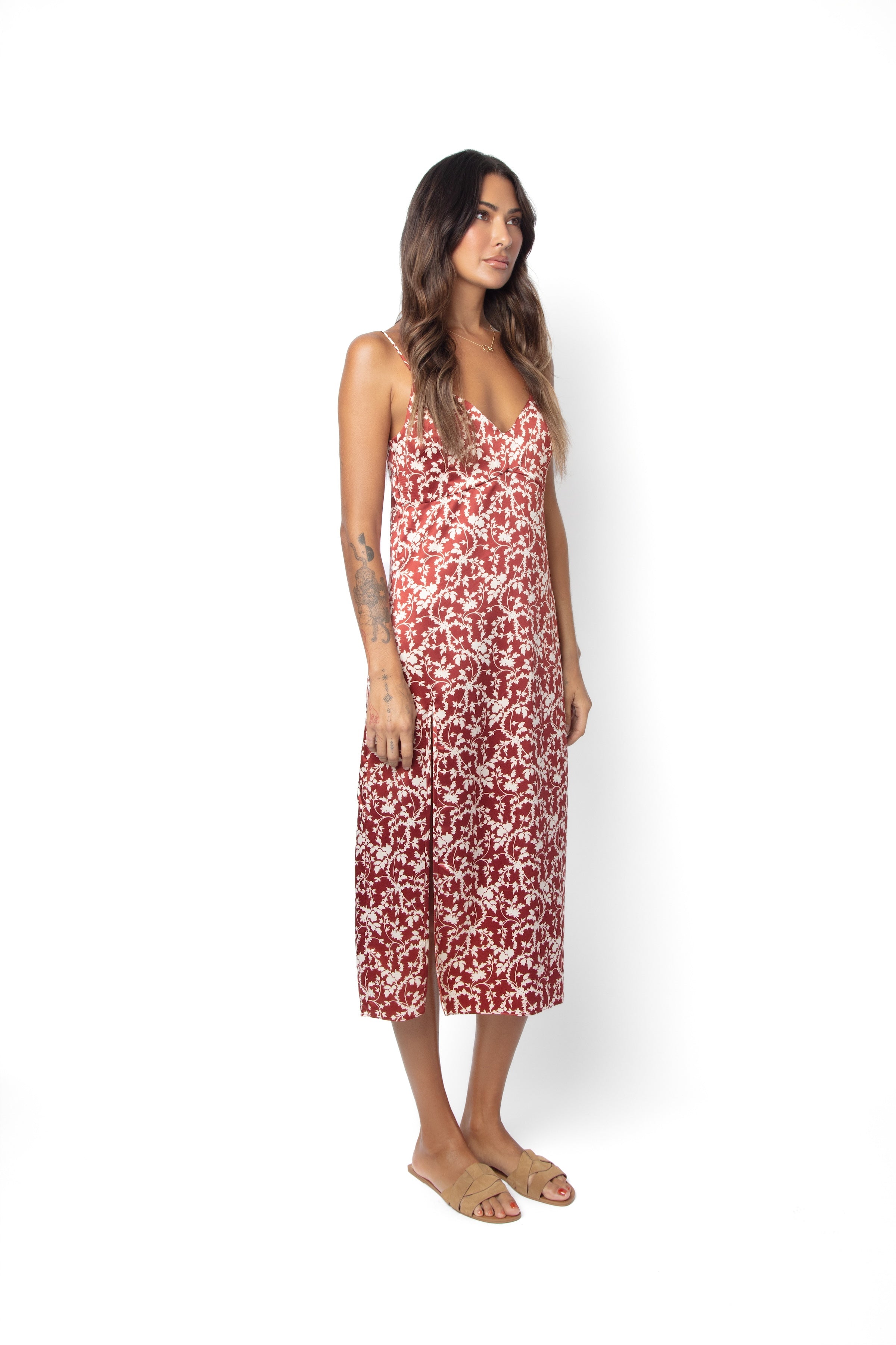 M3D122TAN_Byrdie Dress in Tandoori