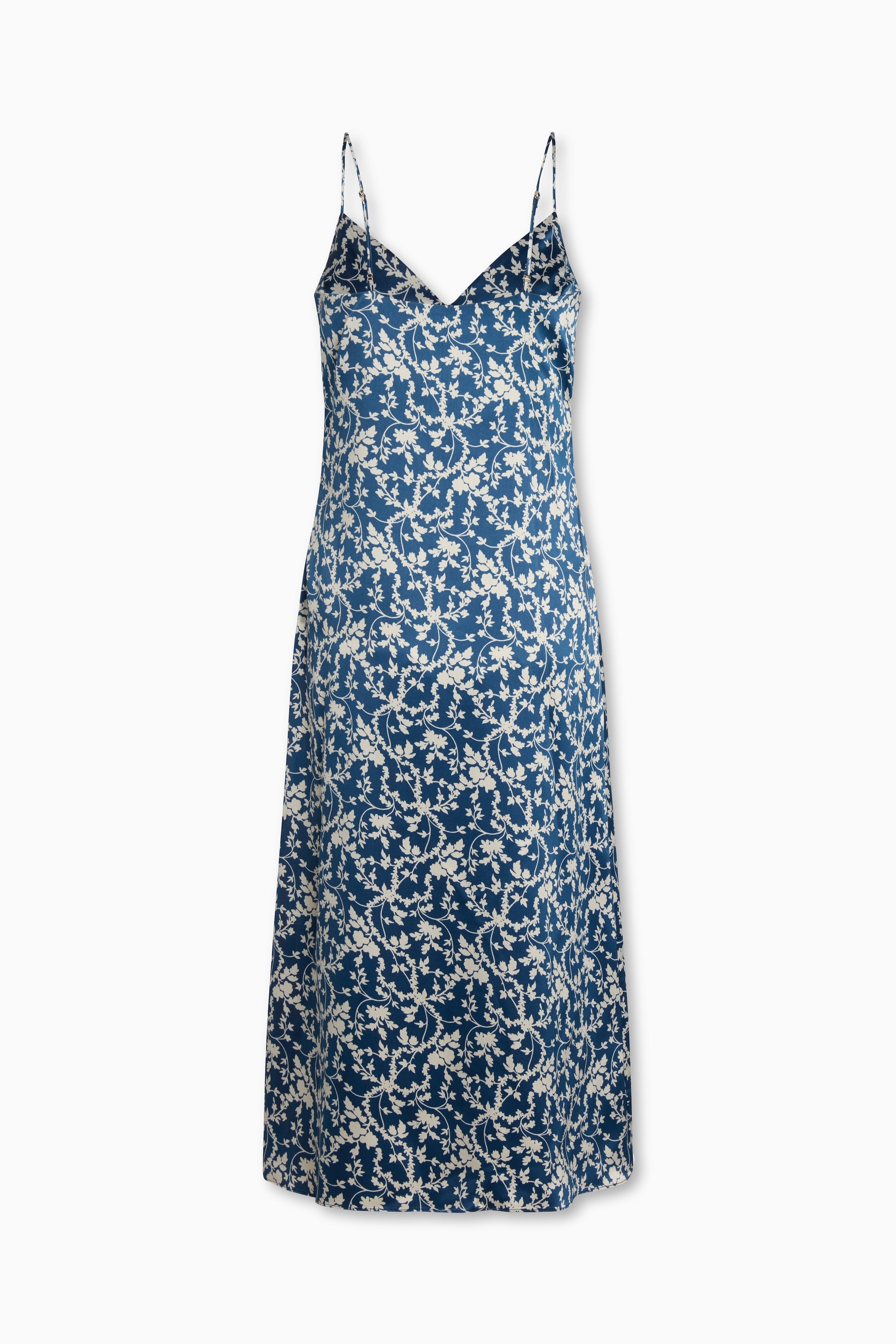 Tracy James Collection Byrdie Dress Teal Leaves