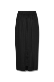 Betsy Skirt Linen Rayon Black Back