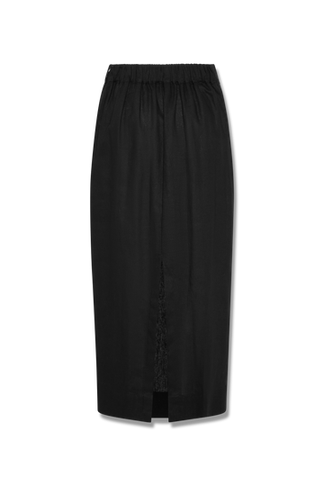 Betsy Skirt Linen Rayon Black Back