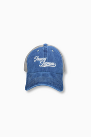 TJ Sport Trucker Hat Cotton/Mesh Blue