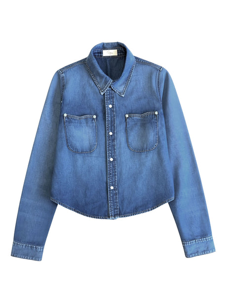 Sunday Denim Shirtigan Medium Rinse – Tracy James Collection