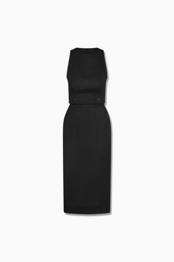 ZoeTank_BetsySkirt_LinenRayon_Black