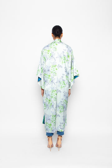 Sally Reversible Kimono Lime